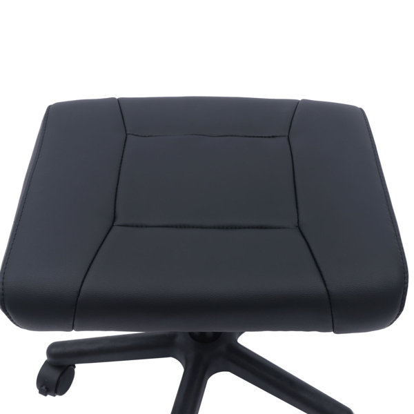 CNCEST Adjustable Footrest Office Foot Stool With Wheels Ergonomic Foot